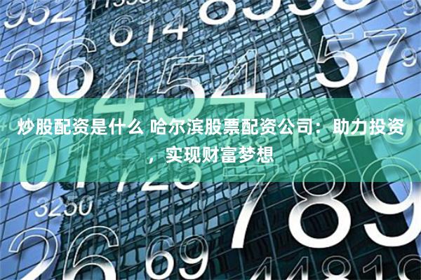 炒股配资是什么 哈尔滨股票配资公司：助力投资，实现财富梦想